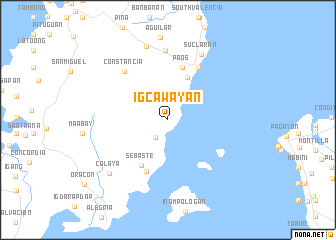 map of Igcawayan