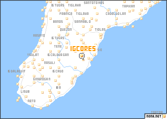 map of Igcores