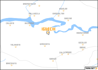 map of İğdecik
