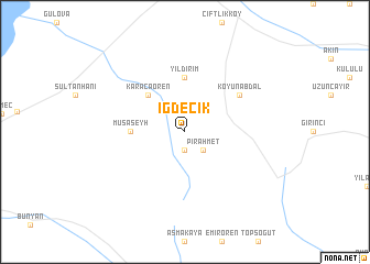 map of İğdecik