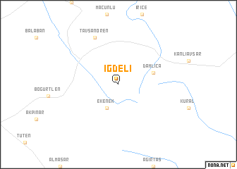 map of İğdeli