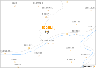 map of İğdeli