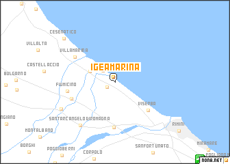 map of Igea Marina