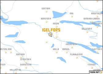 map of Igelfors
