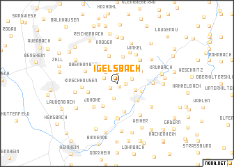 map of Igelsbach