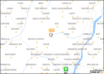 map of Igé