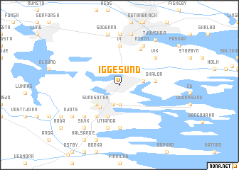 map of Iggesund