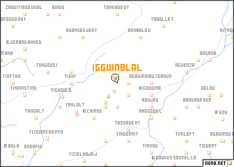 map of Iggui nʼBlal