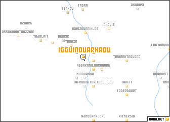 map of Iggui nʼOu Arhaou