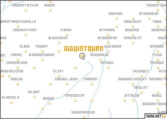 map of Iggui nʼTourn