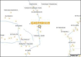 map of Igherm Akkim