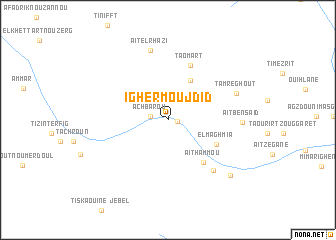 map of Igherm Oujdid