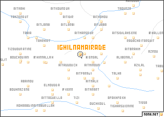 map of Ighil nʼAmairade