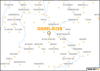 map of Ighir el Mizeb