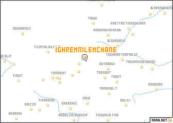 map of Ighrem nʼIlemchane