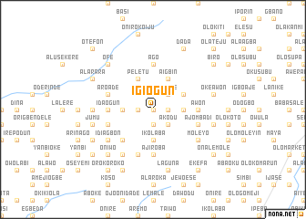 map of Igi Ogun