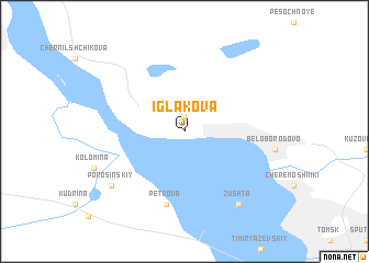 map of Iglakova