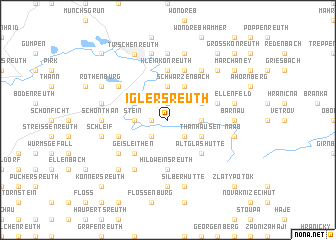 map of Iglersreuth