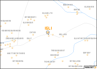 map of Igli