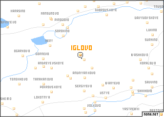 map of Iglovo