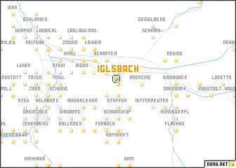 map of Iglsbach