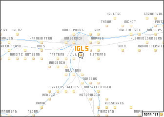 map of Igls