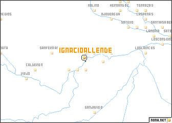 map of Ignacio Allende