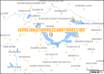 map of Ignacio Gutiérrez Cuarta Sección