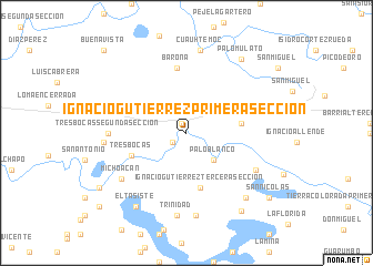 map of Ignacio Gutiérrez Primera Sección