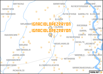 map of Ignacio Lopez Rayón