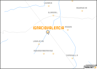 map of Ignacio Valencia