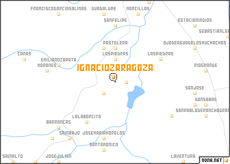 map of Ignacio Zaragoza