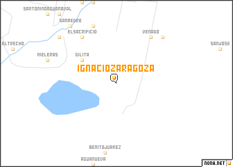 map of Ignacio Zaragoza