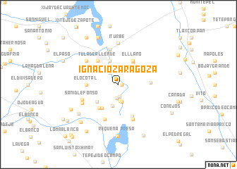 map of Ignacio Zaragoza