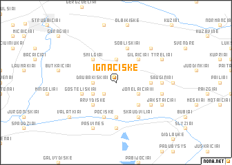 map of Ignaciškė