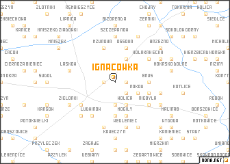 map of Ignacówka