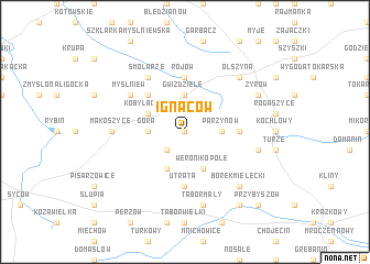 map of Ignaców