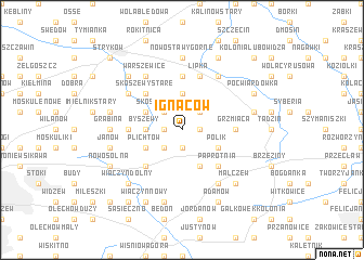 map of Ignaców