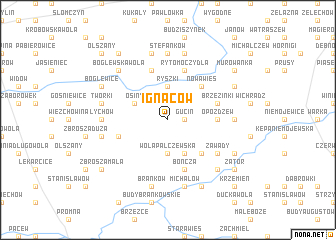 map of Ignaców