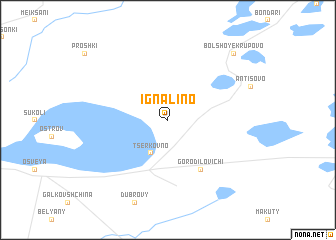 map of Ignalino