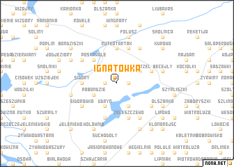 map of Ignatówka