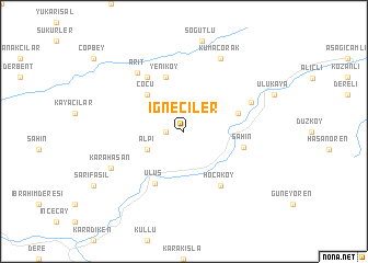 map of İğneciler