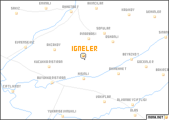 map of İğneler