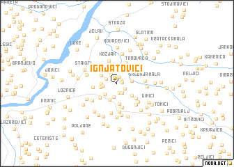 map of Ignjatovići