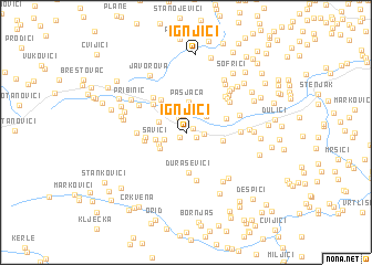 map of Ignjići