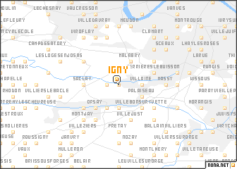 map of Igny