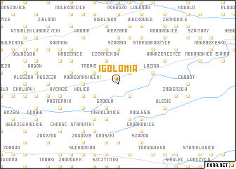 map of Igołomia