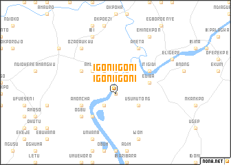 map of Igoni Igoni