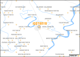 map of Igótanya