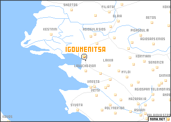 map of Igoumenítsa